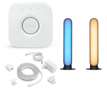 Zestaw Smart Home Philips Hue Zestaw gamingowy Taśma LED 2m + Lampa Play x2 + Bridge 2.0